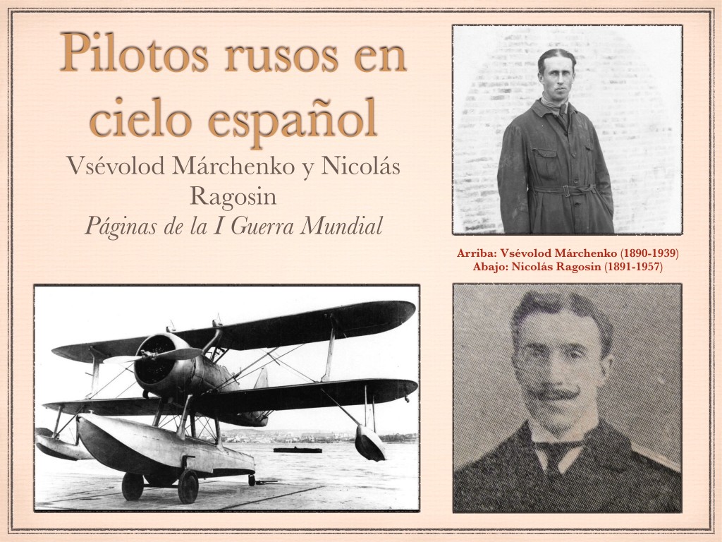 Pilotos rusos en cielo español